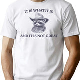It Is What It Is And It Is Not Great Memes T-Shirt - White