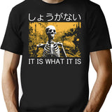 It Is What It Is Skeleton T-Shirt - Black