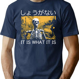 It Is What It Is Skeleton T-Shirt - Navy