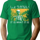 It Is What It Is Skeleton T-Shirt - Green