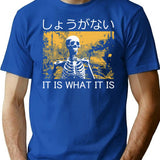 It Is What It Is Skeleton T-Shirt - Blue