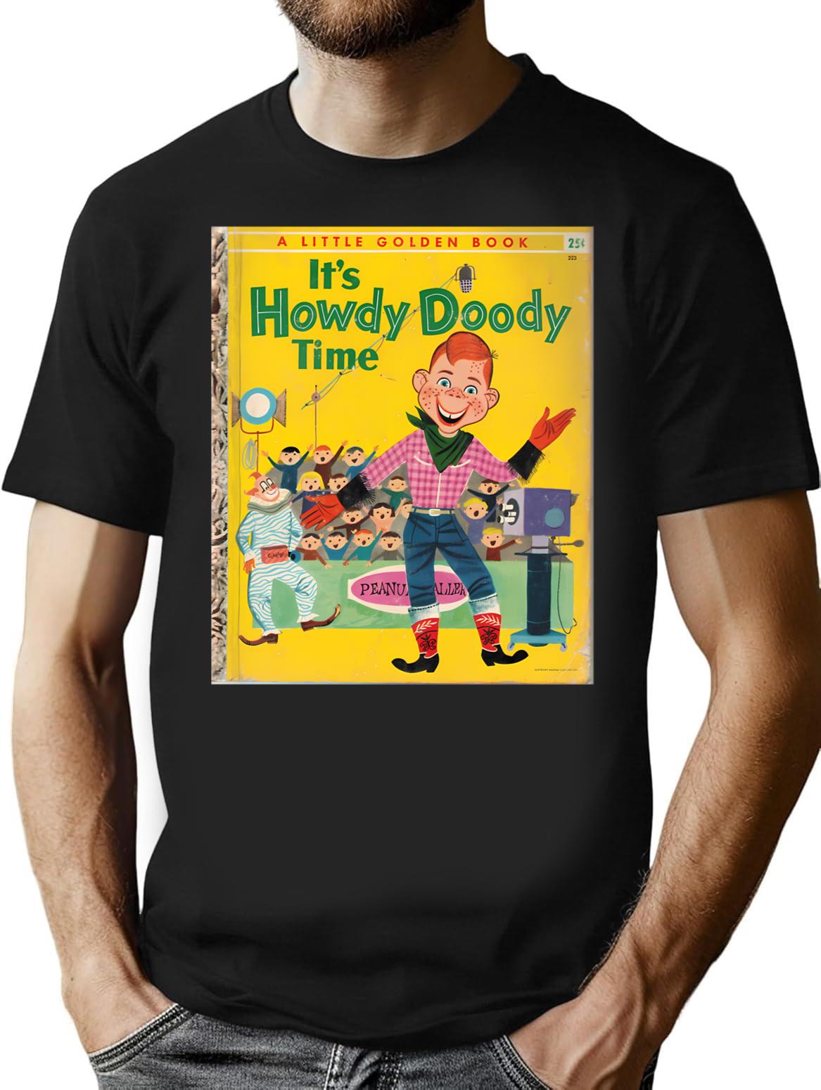 It S Howdy Doody Time Gifts For Fans For Men And Women Gift Valentine's Day T-Shirt - Black
