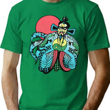 It'S All In The Reflexes Worn T-Shirt for Men & Women, T-Shirts Graphic Tee - Green