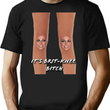It's Britknee Shirt T-Shirt - Retro Graphic Tee for Men & Women - Black