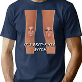 It's Britknee Shirt T-Shirt - Retro Graphic Tee for Men & Women - Navy