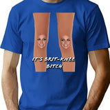 It's Britknee Shirt T-Shirt - Retro Graphic Tee for Men & Women - Blue