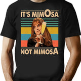 It's Mimosa Not Mimiosa Vintage Retro T-Shirt - Black