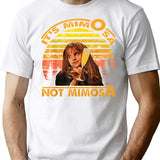 It's Mimosa Not Mimosa Funny Vintage T-Shirt - White