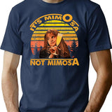 It's Mimosa Not Mimosa Funny Vintage T-Shirt - Navy