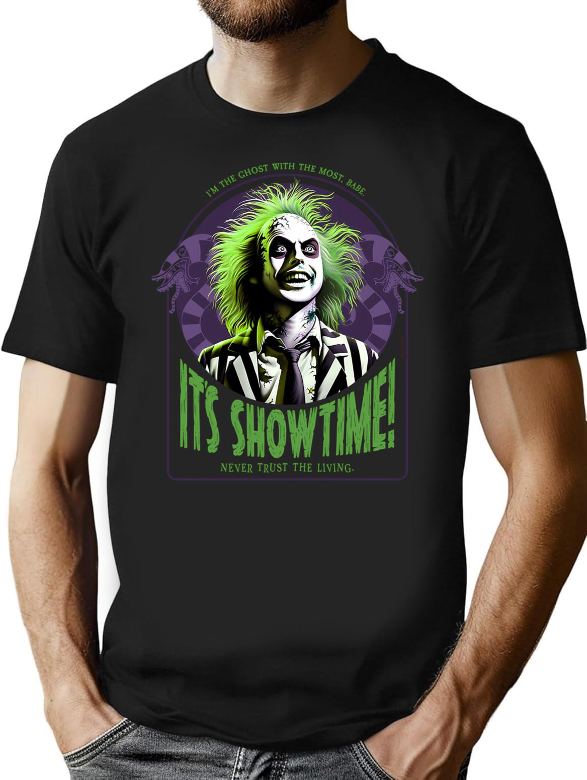 It'S Showtime T-Shirt for Men & Women, T-Shirts Graphic Tee - Black
