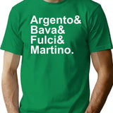 Italian Horror Directors 4 T-Shirt for Men & Women, T-Shirts Graphic Tee - Green