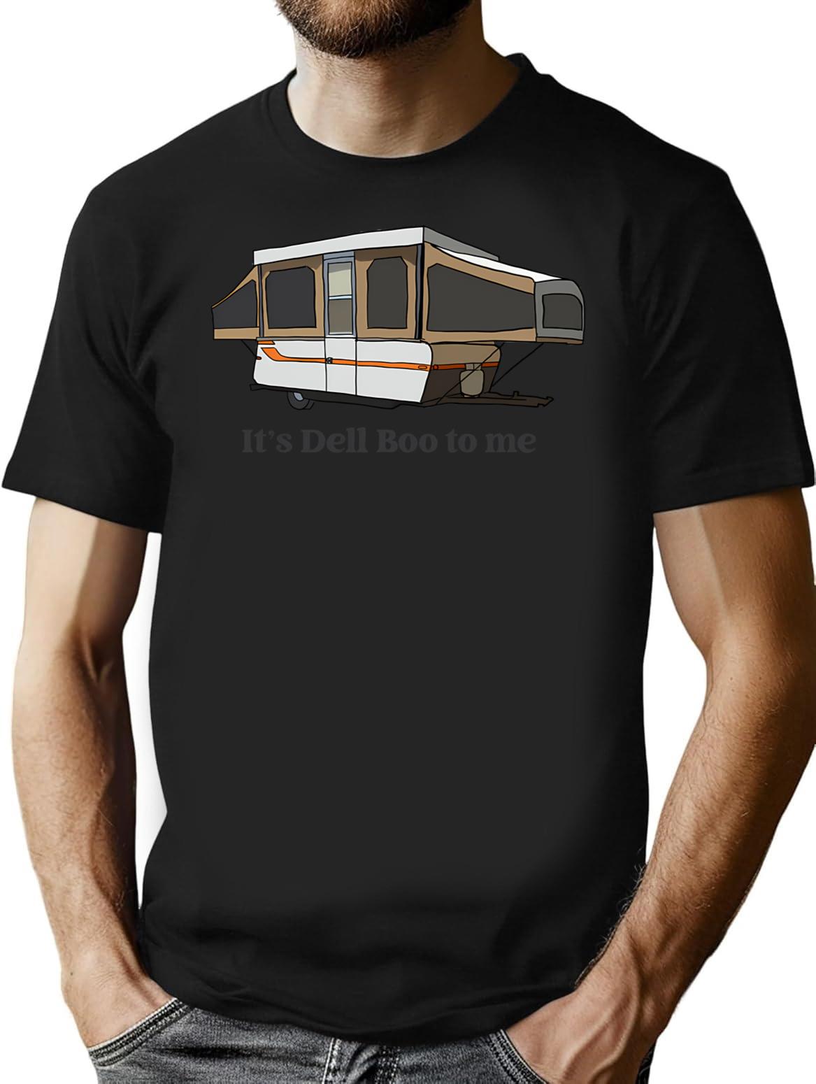 Its Dell Boo To Me T-Shirt - Retro Graphic Tee for Men & Women - Black