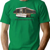 Its Dell Boo To Me T-Shirt - Retro Graphic Tee for Men & Women - Green