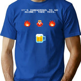Its Dengerous To Go Without Beer T-Shirt - Blue