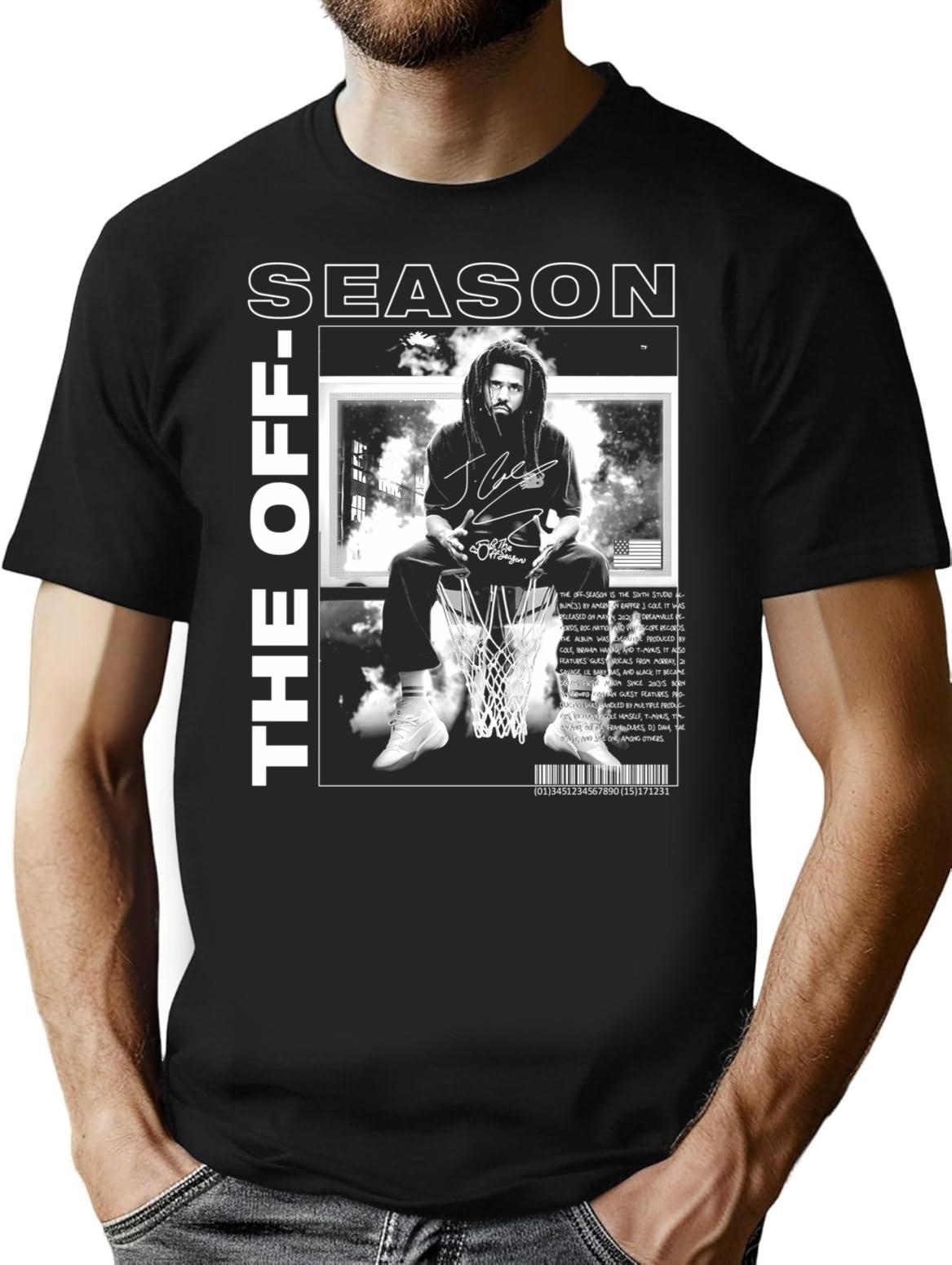 J Cole Rapper Vintage Rap Music T-Shirt - Black