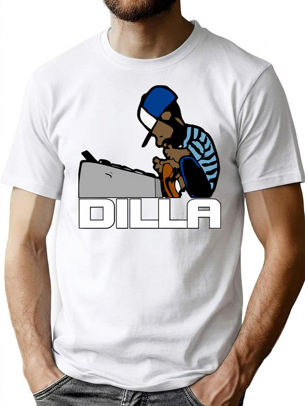 J Dilla Classic T-Shirt - Retro Graphic Tee for Men & Women - White