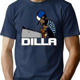 J Dilla Classic T-Shirt - Retro Graphic Tee for Men & Women - Navy