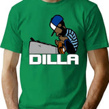 J Dilla Classic T-Shirt - Retro Graphic Tee for Men & Women - Green