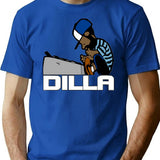 J Dilla Classic T-Shirt - Retro Graphic Tee for Men & Women - Blue