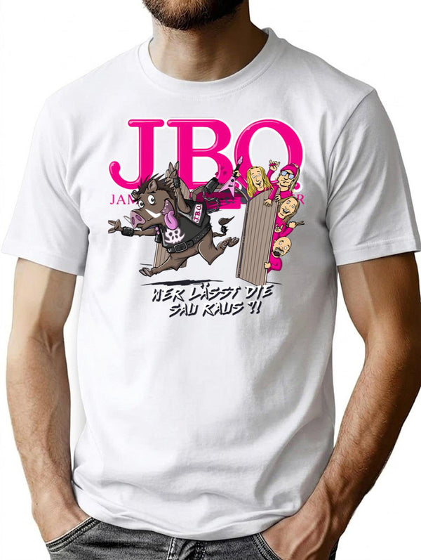 J.b.o Bands Art Funny T-Shirt - Sarcastic Humor Graphic Tee - White