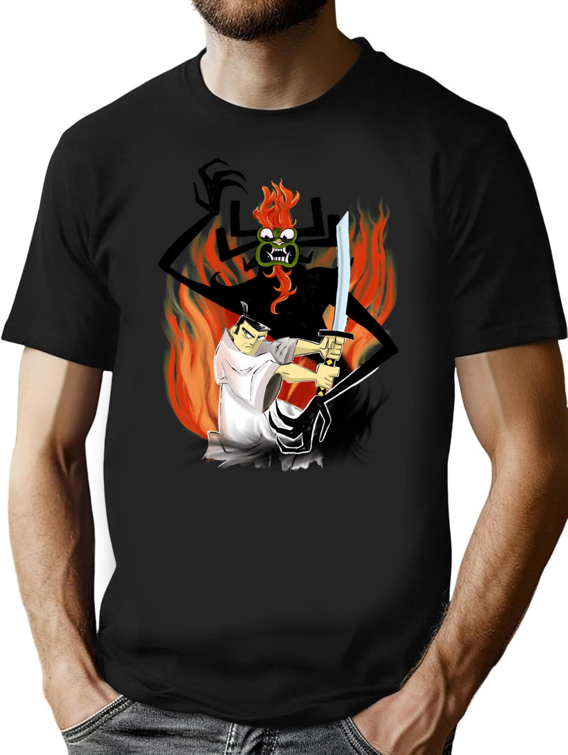 Jack And Aku T-Shirt for Men & Women, T-Shirts Graphic Tee - Black