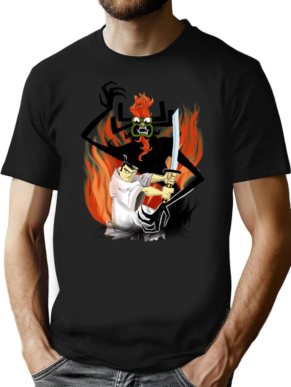 Jack And Aku T-Shirt for Men & Women, T-Shirts Graphic Tee - Black