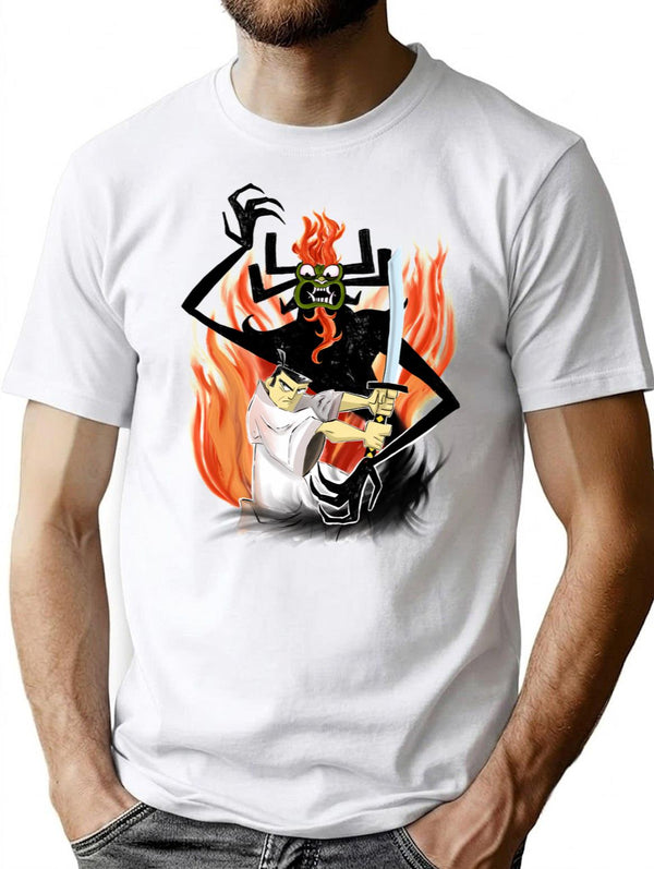 Jack And Aku T-Shirt for Men & Women, T-Shirts Graphic Tee - White