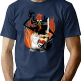Jack And Aku T-Shirt for Men & Women, T-Shirts Graphic Tee - Navy