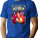 Jack Burton French Movie Poster Dks T-Shirt for Men & Women, T-Shirts Graphic Tee - Blue