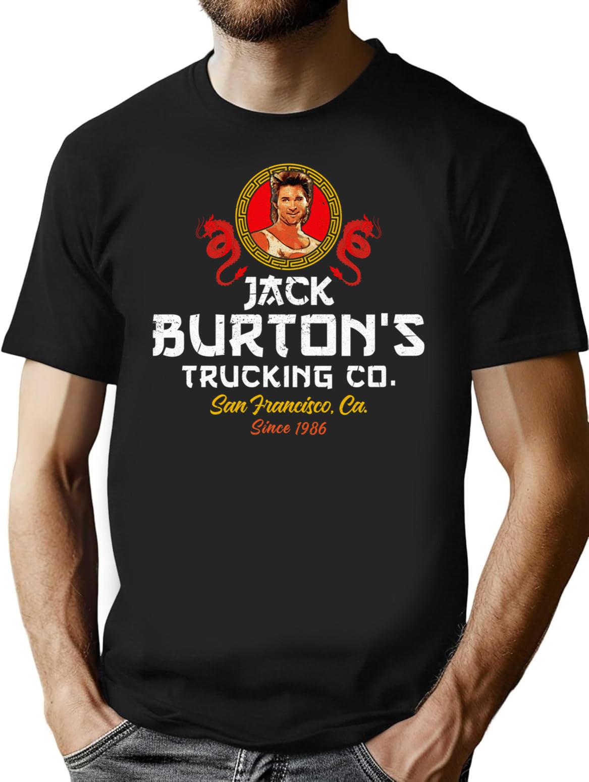 Jack Burton Trucking Co. T-Shirt for Men & Women, T-Shirts Graphic Tee - Black
