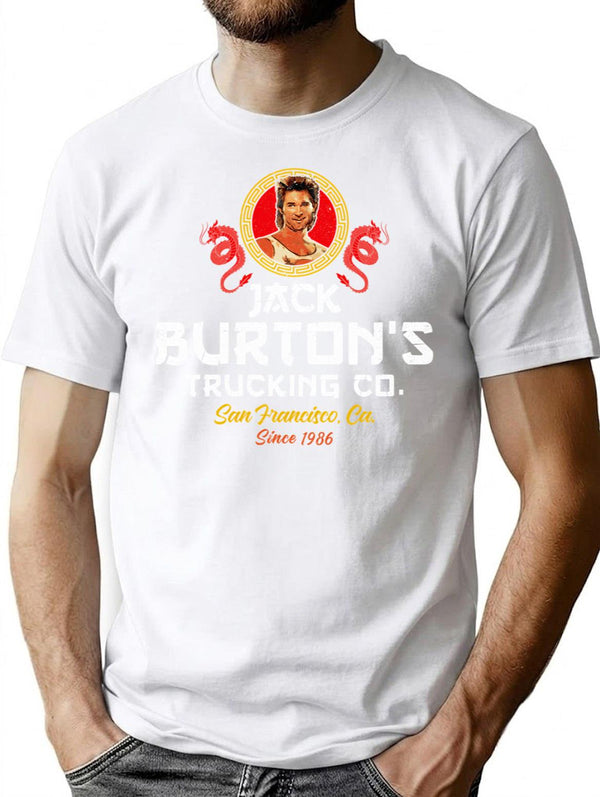 Jack Burton Trucking Co. T-Shirt for Men & Women, T-Shirts Graphic Tee - White