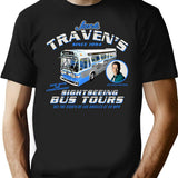 Jack Traven'S Sightseeing Bus Tours T-Shirt for Men & Women, T-Shirts Graphic Tee - Black