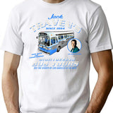 Jack Traven'S Sightseeing Bus Tours T-Shirt for Men & Women, T-Shirts Graphic Tee - White
