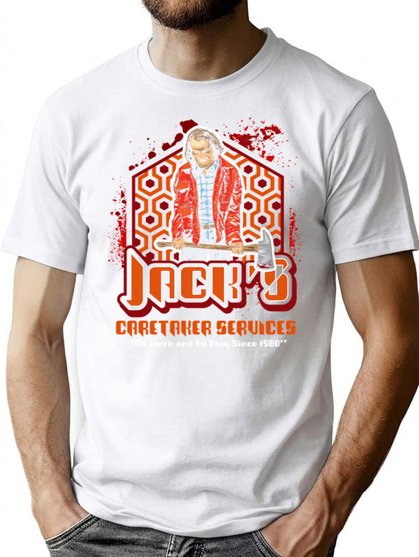 Jack'S Caretaker Service T-Shirt for Men & Women, T-Shirts Graphic Tee - White