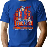Jack'S Caretaker Service T-Shirt for Men & Women, T-Shirts Graphic Tee - Blue