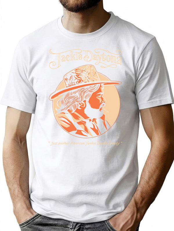 Jackie Daytona 90S T-Shirt for Men & Women, T-Shirts Graphic Tee - White