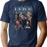 Jake Peralta - Brooklyn Nine Nine Bootleg Vintage 90s T-Shirt - Navy