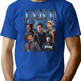 Jake Peralta - Brooklyn Nine Nine Bootleg Vintage 90s T-Shirt - Blue