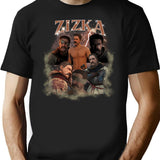 Jan Zizka Kcd2 Vintage T Shirt - Retro Graphic Casual Tee - Black