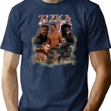 Jan Zizka Kcd2 Vintage T Shirt - Retro Graphic Casual Tee - Navy
