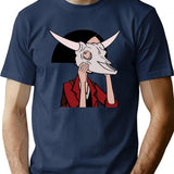 Jane Lane T-Shirt - Retro Graphic Tee for Men & Women - Navy