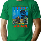 Japanese Easy Rider Funny Gifts T-Shirt - Sarcastic Humor Graphic Tee - Green