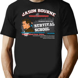 Jason Bourne Urban Suburban Survival School T-Shirt for Men & Women, T-Shirts Graphic Tee - Black
