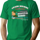 Jason Bourne Urban Suburban Survival School T-Shirt for Men & Women, T-Shirts Graphic Tee - Green