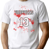 Jason Voorhees Jersey T-Shirt for Men & Women, T-Shirts Graphic Tee - White