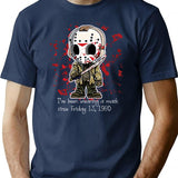Jason Wearing A Mask Since 1980 T-Shirt for Men & Women, T-Shirts Graphic Tee - Navy
