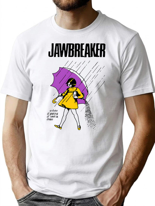 Jawbreaker ( White ) T-Shirt - Retro Graphic Tee for Men & Women - White