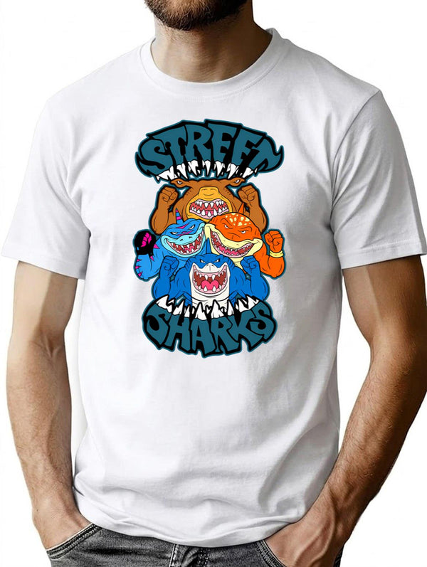Jawsome T-Shirt - Retro Graphic Tee for Men & Women - White