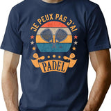 Je Peux Pas Jai Padel Funny Padel Player Gift T-Shirt - Navy