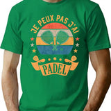 Je Peux Pas Jai Padel Funny Padel Player Gift T-Shirt - Green
